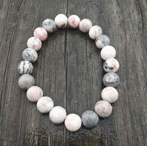 Pink opal gemstone bracelet
